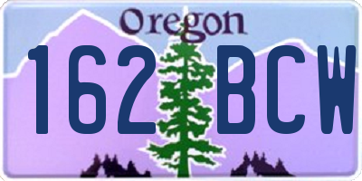 OR license plate 162BCW