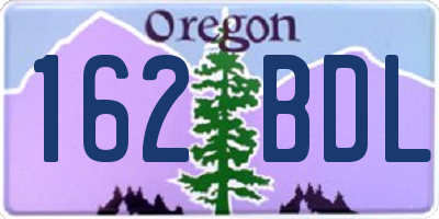 OR license plate 162BDL