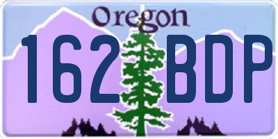 OR license plate 162BDP