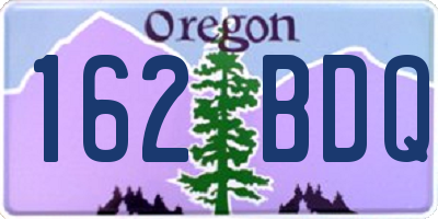OR license plate 162BDQ