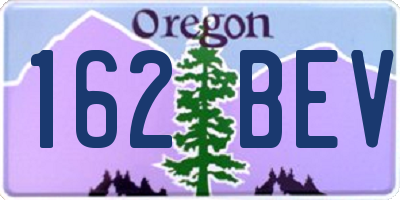 OR license plate 162BEV