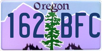 OR license plate 162BFC