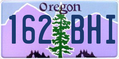 OR license plate 162BHI