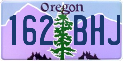 OR license plate 162BHJ