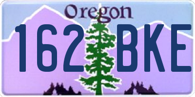 OR license plate 162BKE