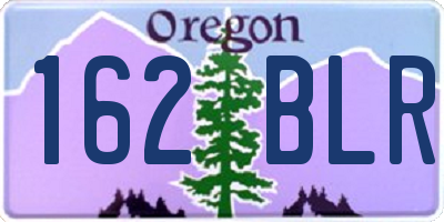 OR license plate 162BLR