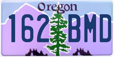 OR license plate 162BMD