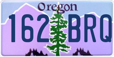 OR license plate 162BRQ