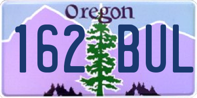 OR license plate 162BUL