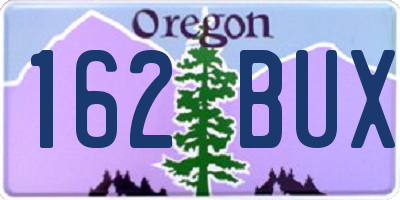 OR license plate 162BUX