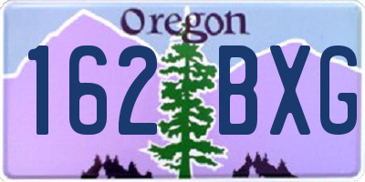 OR license plate 162BXG