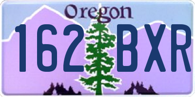 OR license plate 162BXR
