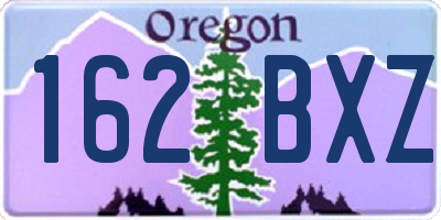 OR license plate 162BXZ