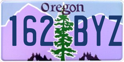 OR license plate 162BYZ