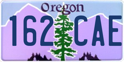 OR license plate 162CAE