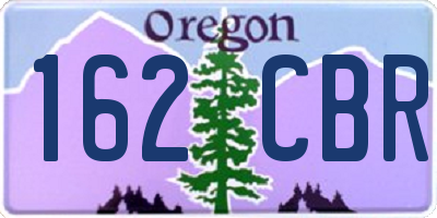 OR license plate 162CBR