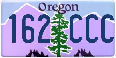 OR license plate 162CCC