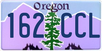 OR license plate 162CCL