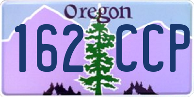 OR license plate 162CCP