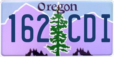 OR license plate 162CDI