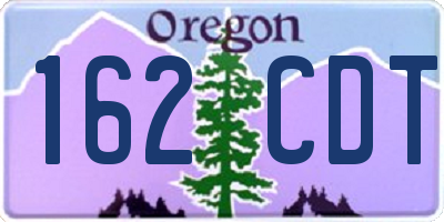 OR license plate 162CDT