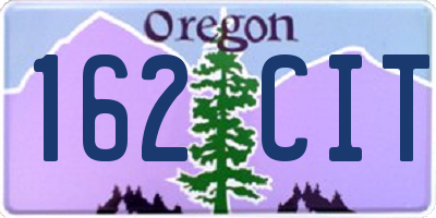 OR license plate 162CIT
