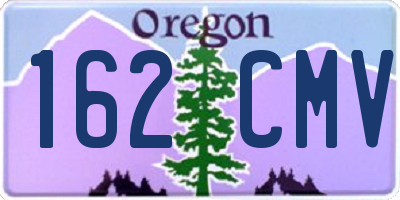 OR license plate 162CMV