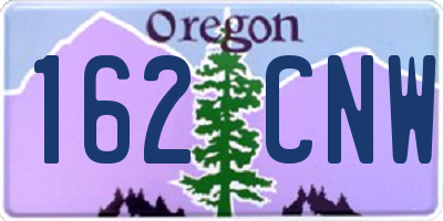 OR license plate 162CNW