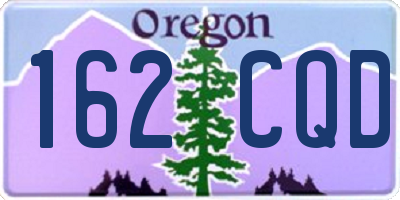 OR license plate 162CQD