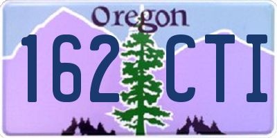 OR license plate 162CTI