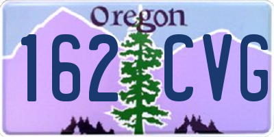 OR license plate 162CVG