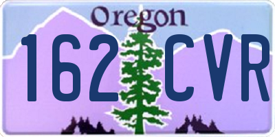 OR license plate 162CVR