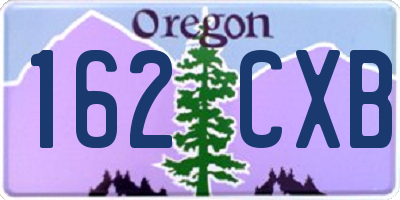 OR license plate 162CXB