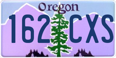 OR license plate 162CXS