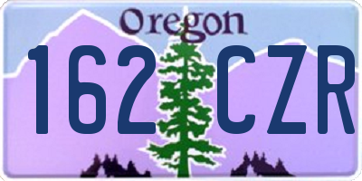 OR license plate 162CZR