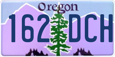 OR license plate 162DCH