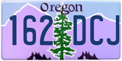 OR license plate 162DCJ