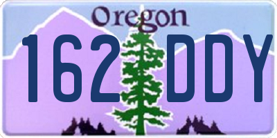 OR license plate 162DDY