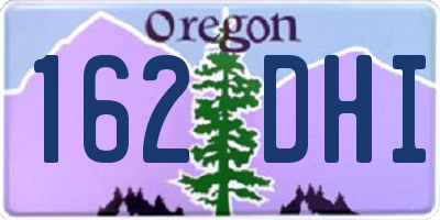 OR license plate 162DHI