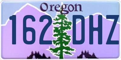 OR license plate 162DHZ