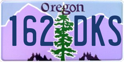 OR license plate 162DKS