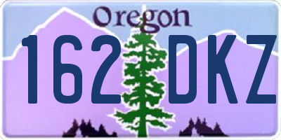 OR license plate 162DKZ