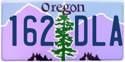 OR license plate 162DLA