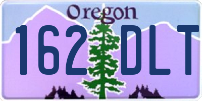 OR license plate 162DLT