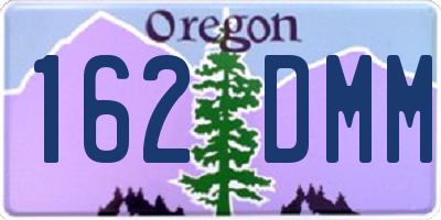 OR license plate 162DMM
