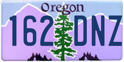OR license plate 162DNZ