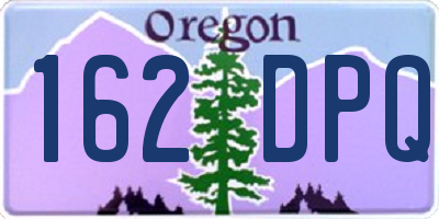 OR license plate 162DPQ