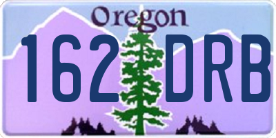 OR license plate 162DRB