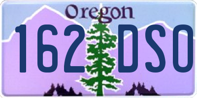 OR license plate 162DSO