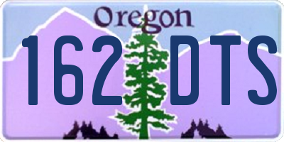 OR license plate 162DTS